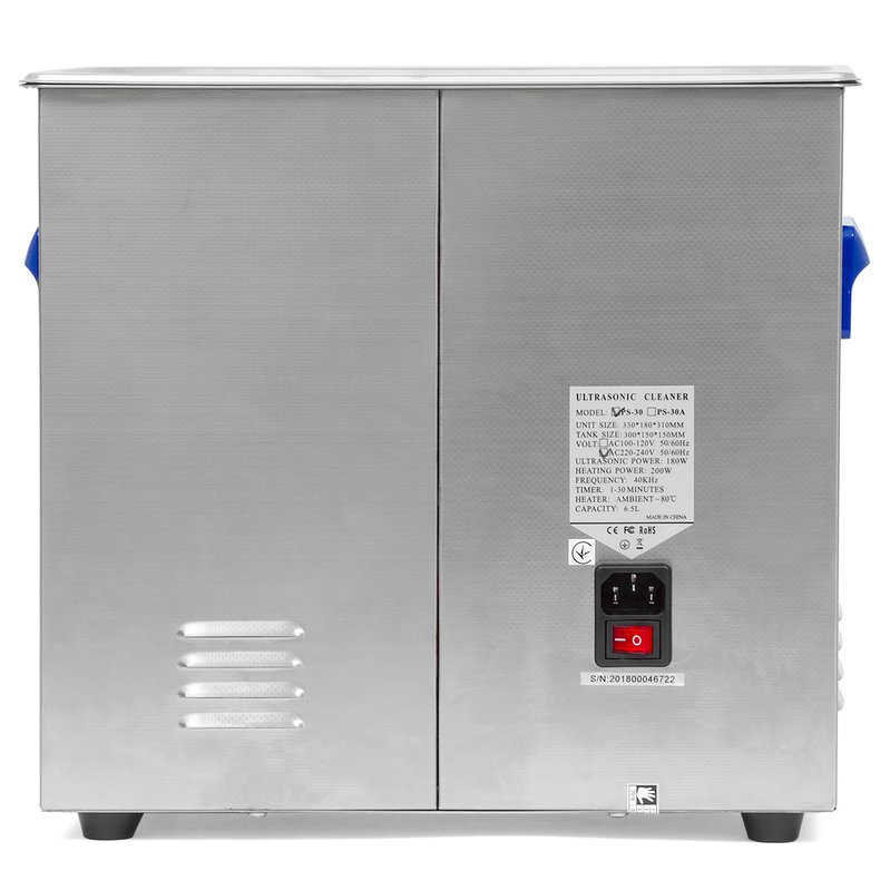 JeKen&reg; PS-30 Ultrasonic Cleaner with Timer & Heater 6.5L
